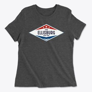 Ellisburg New York Diamond Star Women's Cotton T-Shirt