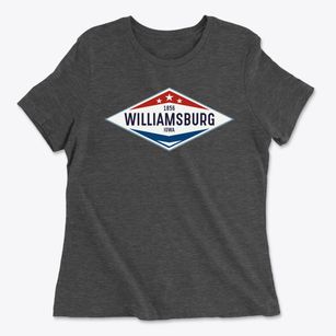 Williamsburg Iowa Diamond Star Women's Cotton T-Shirt