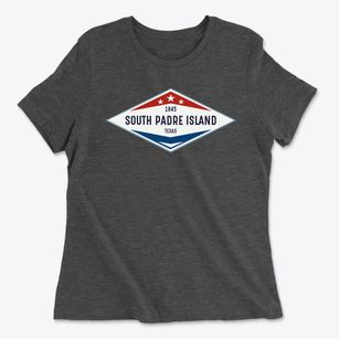 South Padre Island Texas Diamond Star Women's Cotton T-Shirt