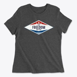 Freedom New York Diamond Star Women's Cotton T-Shirt