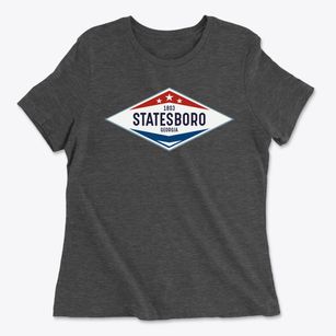 Statesboro Georgia Diamond Star Women's Cotton T-Shirt