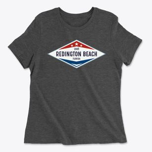 Redington Beach Florida Diamond Star Women's Cotton T-Shirt