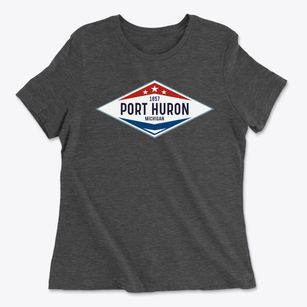 Port Huron Michigan Diamond Star Women's Cotton T-Shirt