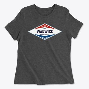 Warwick Massachusetts Diamond Star Women's Cotton T-Shirt