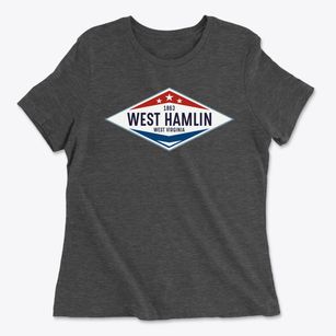 West Hamlin West Virginia Diamond Star Women's Cotton T-Shirt