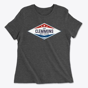 Clemmons North Carolina Diamond Star Women's Cotton T-Shirt