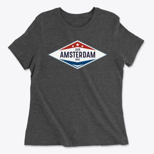 Amsterdam Ohio Diamond Star Women's Cotton T-Shirt