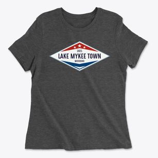 Lake Mykee Town Missouri Diamond Star Women's Cotton T-Shirt