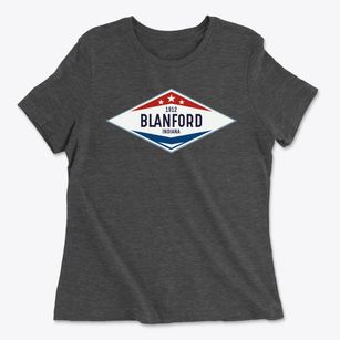 Blanford Indiana Diamond Star Women's Cotton T-Shirt