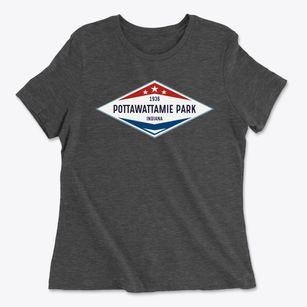 Pottawattamie Park Indiana Diamond Star Women's Cotton T-Shirt