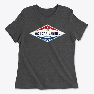 East San Gabriel California Diamond Star Women's Cotton T-Shirt
