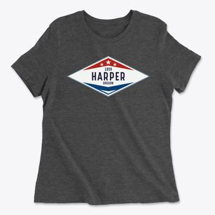 Harper Oregon Diamond Star Women's Cotton T-Shirt