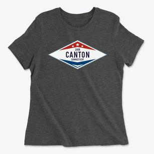 Canton Connecticut Diamond Star Women's Cotton T-Shirt