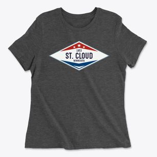 St. Cloud Minnesota Diamond Star Women's Cotton T-Shirt
