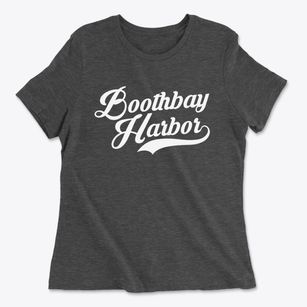 Boothbay Harbor Maine Vintage Team Women's Cotton T-Shirt