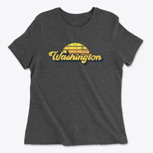 Washington New York Sublime Sunset Women's Cotton T-Shirt