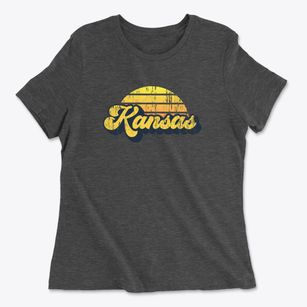 Kansas Oklahoma Sublime Sunset Women's Cotton T-Shirt