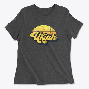 Ukiah Oregon Sublime Sunset Women's Cotton T-Shirt