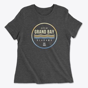 Grand Bay Alabama Color Fade Women's Cotton T-Shirt