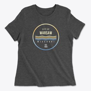 Warsaw Missouri Color Fade Women's Cotton T-Shirt