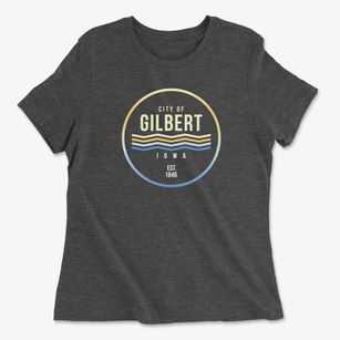 Gilbert Iowa Color Fade Women's Cotton T-Shirt