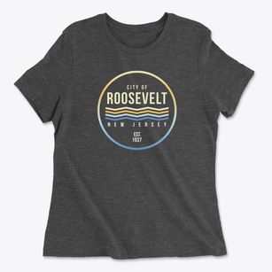 Roosevelt New Jersey Color Fade Women's Cotton T-Shirt