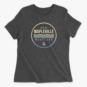 Mapleville Maryland Color Fade Women's Cotton T-Shirt