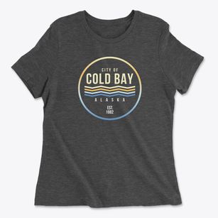 Cold Bay Alaska Color Fade Women's Cotton T-Shirt