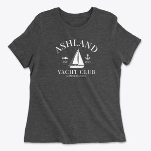Ashland New Hampshire Yacht Club Women's Cotton T-Shirt
