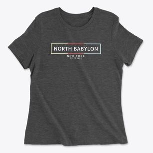 North Babylon New York Artbox Women's Cotton T-Shirt