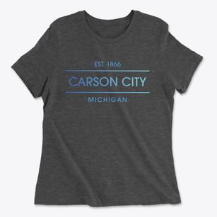Carson City Michigan Horizon Women's Cotton T-Shirt