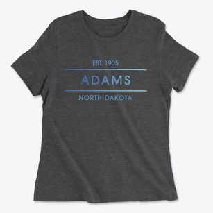 Adams North Dakota Horizon Women's Cotton T-Shirt