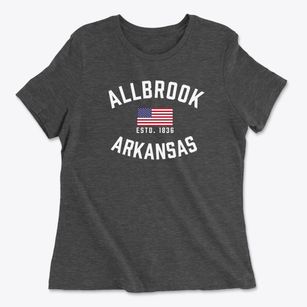Allbrook Arkansas Patriot Women's Cotton T-Shirt