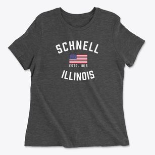 Schnell Illinois Patriot Women's Cotton T-Shirt
