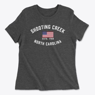 Shooting Creek North Carolina Patriot Women's Cotton T-Shirt