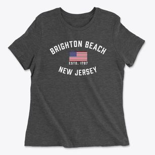 Brighton Beach New Jersey Patriot Women's Cotton T-Shirt