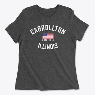 Carrollton Illinois Patriot Women's Cotton T-Shirt