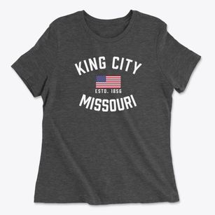 King City Missouri Patriot Women's Cotton T-Shirt