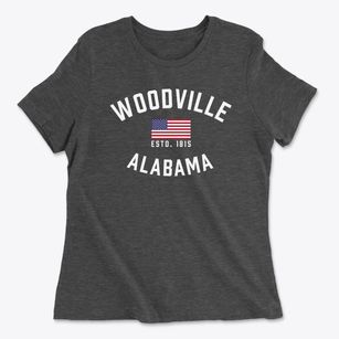 Woodville Alabama Patriot Women's Cotton T-Shirt