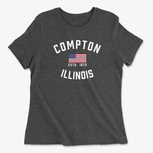 Compton Illinois Patriot Women's Cotton T-Shirt