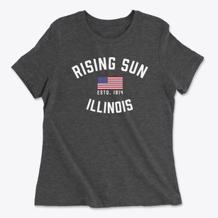Rising Sun Illinois Patriot Women's Cotton T-Shirt