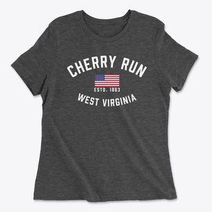 Cherry Run West Virginia Patriot Women's Cotton T-Shirt