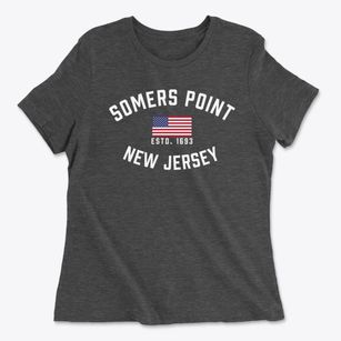 Somers Point New Jersey Patriot Women's Cotton T-Shirt