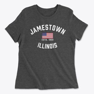 Jamestown Illinois Patriot Women's Cotton T-Shirt