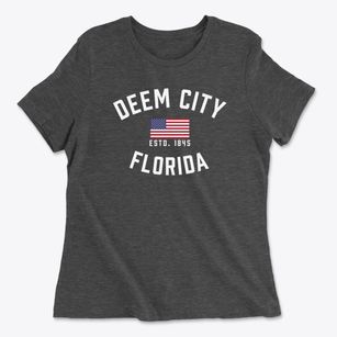 Deem City Florida Patriot Women's Cotton T-Shirt