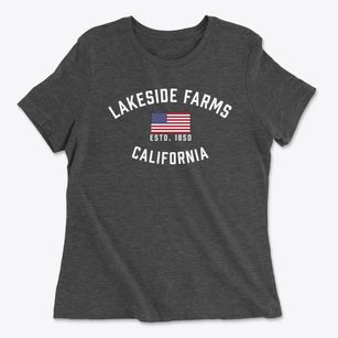 Lakeside Farms California Patriot Women's Cotton T-Shirt