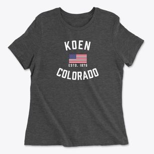 Koen Colorado Patriot Women's Cotton T-Shirt