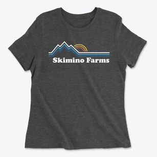 Skimino Farms Virginia Mountain View Women's Cotton T-Shirt