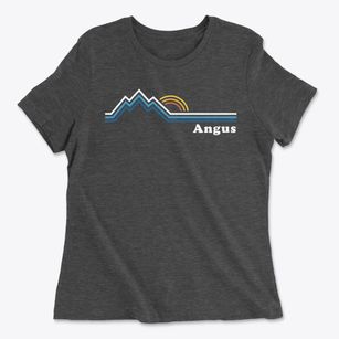 Angus Wisconsin Mountain View Women's Cotton T-Shirt