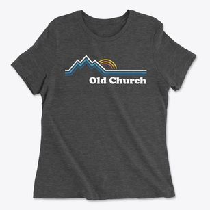 Old Church Virginia Mountain View Women's Cotton T-Shirt